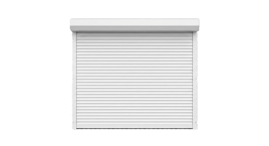 Szara brama rolowana garażowa oszczędzająca miejsce